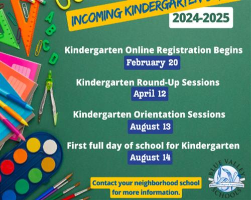 Incoming Kindergarten 2024-25